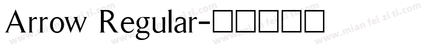 Arrow Regular字体转换